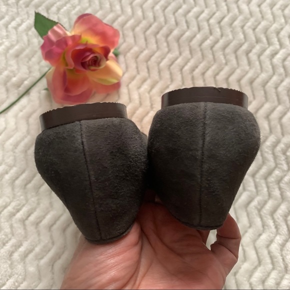 J.Crew Factory Gray Suede Leather Loafers Sz 7 - Picture 8 of 12